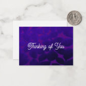 Denken Sie an Ihre flache Note Card Mitteilungskarte (Vorderseite/Rückseite Beispiel)