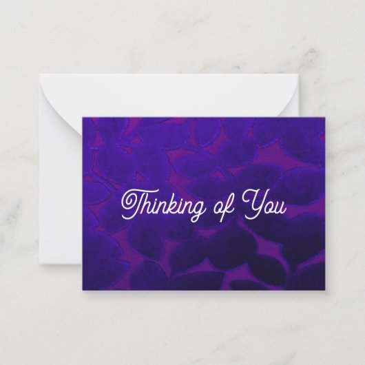 Denken Sie an Ihre flache Note Card Mitteilungskarte (Vorderseite)