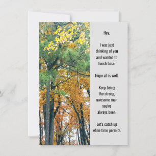 Denken Sie an Ihre Flachgrüßkarte