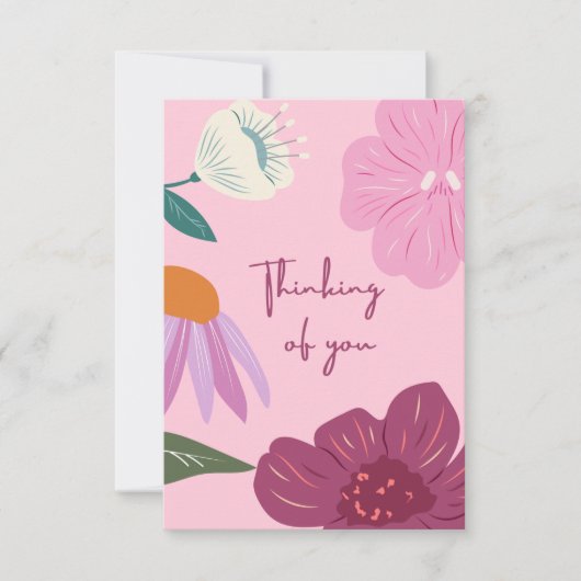 Denken Sie an Ihre Flachkarte Dankeskarte (Vorderseite)