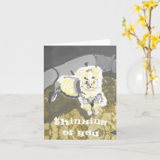 Denken Sie an Ihre Freret Card Karte (Gelbe Blume)