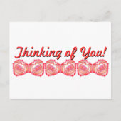 Denken Sie an Ihre geschädigte Herz rosa Vorlage Postkarte (Vorderseite)