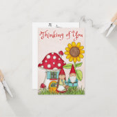 Denken Sie an Ihre Gnome-Karte Karte (Vorderseite/Rückseite Beispiel)