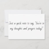 Denken Sie an Ihre Gnome-Karte Karte (Rückseite)