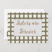 Denken Sie an Ihre Gold Chain Liebe, die Sie Schwe Postkarte (Vorne/Hinten)