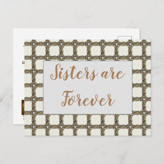 Denken Sie an Ihre Gold Chain Liebe, die Sie Schwe Postkarte (Vorne/Hinten)