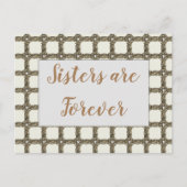 Denken Sie an Ihre Gold Chain Liebe, die Sie Schwe Postkarte (Vorderseite)