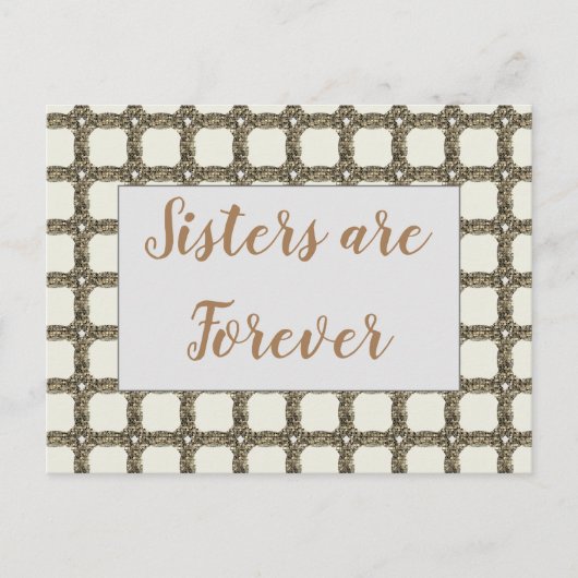 Denken Sie an Ihre Gold Chain Liebe, die Sie Schwe Postkarte (Vorderseite)