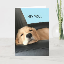 Denken Sie an Ihre Golden Retriever Pet Dog Card Karte