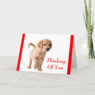 Denken Sie an Ihre Golden Retriever Puppy Card Karte