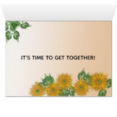 Denken Sie an Ihre goldene rustikale Blume Art Tem (Innenansicht Horizontal (Unten))