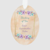 Denken Sie an Ihre Großmutter Ornament (Rückseite)