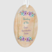 Denken Sie an Ihre Großmutter Ornament (Vorderseite)