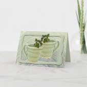 Denken Sie an Ihre grüne Gruppe Mint-Fotovorlage Karte (Vorderseite)