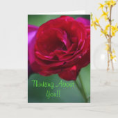 Denken Sie an Ihre Grußkarte Karte (Gelbe Blume)