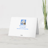 Denken Sie an Ihre Grußkarte Karte (Rückseite)