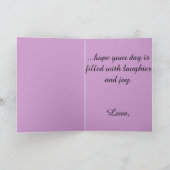 Denken Sie an Ihre Grußkarte. Karte (Innenseite)