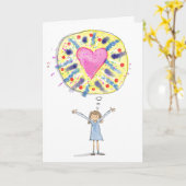 Denken Sie an Ihre Grußkarte Karte (Gelbe Blume)