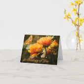 Denken Sie an Ihre Grußkarte mit/ Unantastbarkeit  Karte (Gelbe Blume)