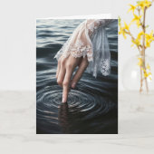 Denken Sie an Ihre Hand, Wasser zu berühren Karte (Gelbe Blume)