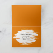 Denken Sie an Ihre Herbst-Wollbären-Raupe Karte (Innenseite)