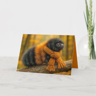 Denken Sie an Ihre Herbst-Wollbären-Raupe Karte