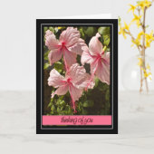 Denken Sie an Ihre Hibiskus-Karte Karte (Gelbe Blume)