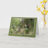 Denken Sie an Ihre Hummingbird-Karte Karte (Gelbe Blume)