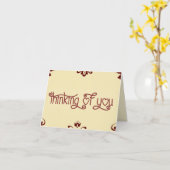 Denken Sie an Ihre Karte (Gelbe Blume)