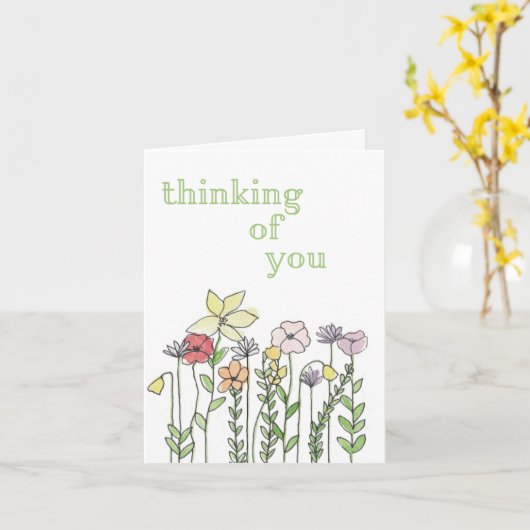 Denken Sie an Ihre Karte (Gelbe Blume)