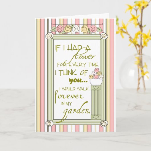 Denken Sie an Ihre Karte (Gelbe Blume)