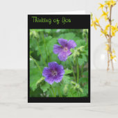 Denken Sie an Ihre Karte (Gelbe Blume)