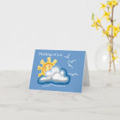 Denken Sie an Ihre Karte (Gelbe Blume)