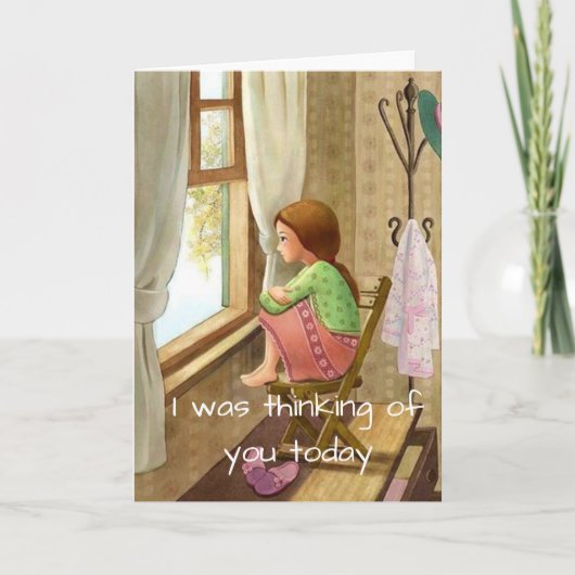 Denken Sie an Ihre Karte, Ermutigung, Beileid Karte (Vorderseite)