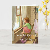 Denken Sie an Ihre Karte, Ermutigung, Beileid Karte (Gelbe Blume)