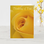 Denken Sie an Ihre Karte - Gelbe Rose Blume (Gelbe Blume)