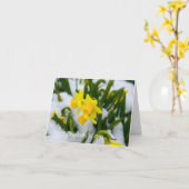 Denken Sie an Ihre Karte - kommen Sie im Frühling (Gelbe Blume)