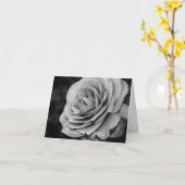 Denken Sie an Ihre Karte - Schwarz-Weiß-Rose (Gelbe Blume)