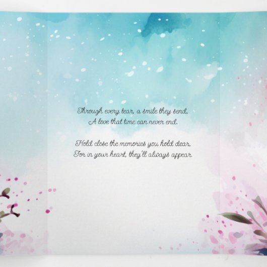 Denken Sie an Ihre Karte zur Erinnerung (Innenseite Mitte)