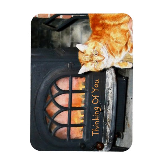 Denken Sie an Ihre Katze Magnet (Vertikal)