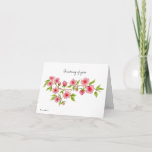 Denken Sie an Ihre Kirschblüten Note Card Karte