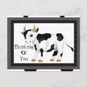 Denken Sie an Ihre Kuh Postkarte (Vorderseite)