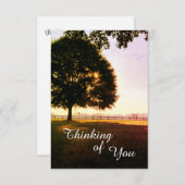 Denken Sie an Ihre Landschaft Sonnenaufgang Gruß Dankeskarte (Vorne/Hinten)