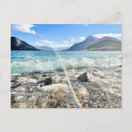 Denken Sie an Ihre Liebe Beileid Landschaft Postka Postkarte (Vorderseite)