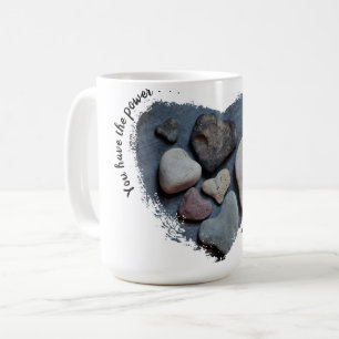 Denken Sie an Ihre Liebe Rocks-Heart Shaped Rocks Kaffeetasse