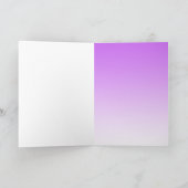 Denken Sie an Ihre Lila und rosa Blume Karte (Innenseite)