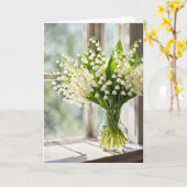 Denken Sie an Ihre Lily of the Valley Karte (Gelbe Blume)