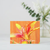 Denken Sie an Ihre Lily Postkarte (Stehend Vorderseite)