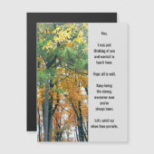 Denken Sie an Ihre Magnetkarte (Vorne/Hinten)