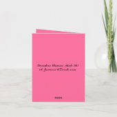 Denken Sie an Ihre Mitteilungskarten (Rückseite)